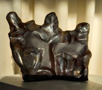 Drei-Plastik-schwarzer Ton-Bronzeglasur